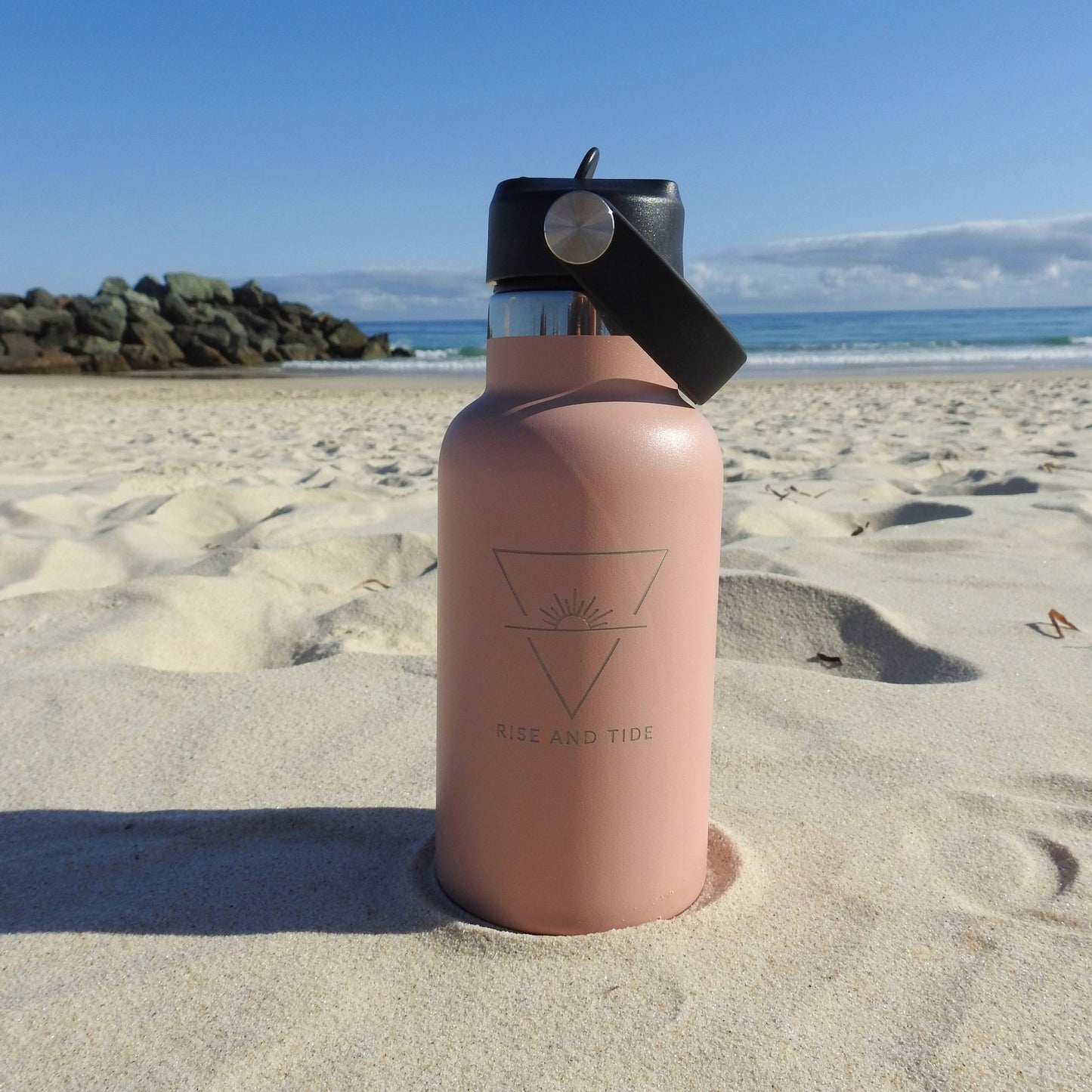 Children's Custom Water Bottle - Dusty Pink - 350ml