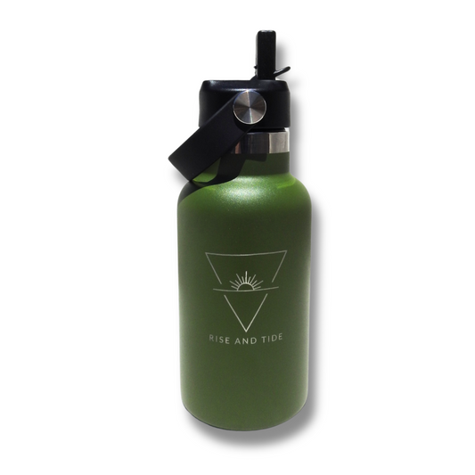 Children's Custom Water Bottle - Forest Green - 350ml